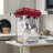 12 Oz 800w Commercial Red Popcorn Maker - Countertop Machine With Tempered Glass & Warming Deck