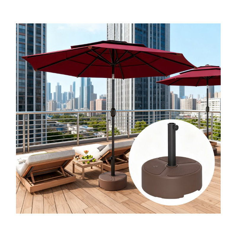 Porte-parasol rond robuste