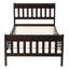 Lit plateforme simple - bois massif, tête de lit et, sans sommier requis, convient à la plupart des matelas simples à base de bois, pour une nuit de sommeil confortable-187737153