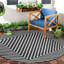 Tapis contemporain noir et blanc Odawa-179412049