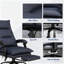 Fauteuil inclinable haut de gamme gris foncé avec repose-pieds réglable - Un savoir-faire de luxe pour les professionnels à la recherche de confort