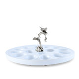Song Bird Handmade Stoneware Egg Platter