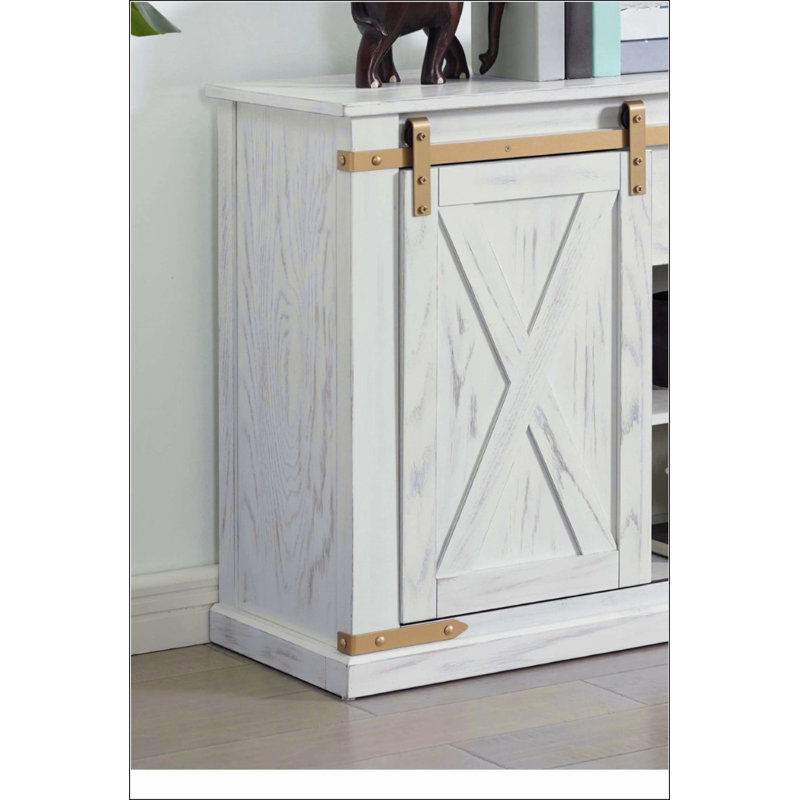 Table de salon de style rustique blanc antique 1pc