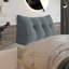 Lit à dossier assis en velours côtelé confortable, tête de lit, coussin de lecture, dossier triangulaire, compression-99222259-99222256