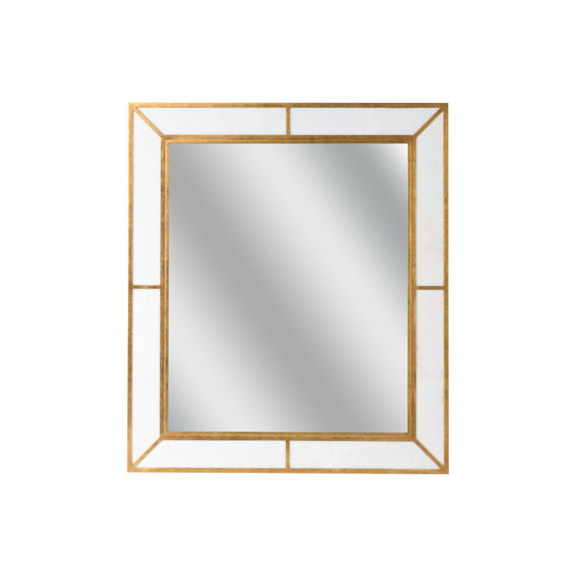 Madison Marbleized Mirror, Gold Leaf