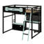 Wood Loft Bed With Desk-628921769