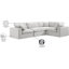 Canapé modulaire rembourré 4 pièces Hinrich-98917405