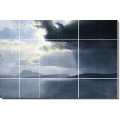 72" x 48" Ceramic Painting Decorative Mural Tile 12" x 12"