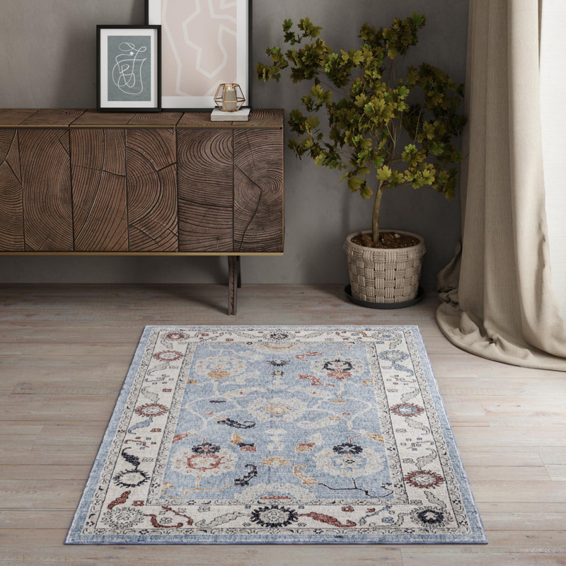 Erica Floral Indoor Rug, Rectangle 7'10" x 10'