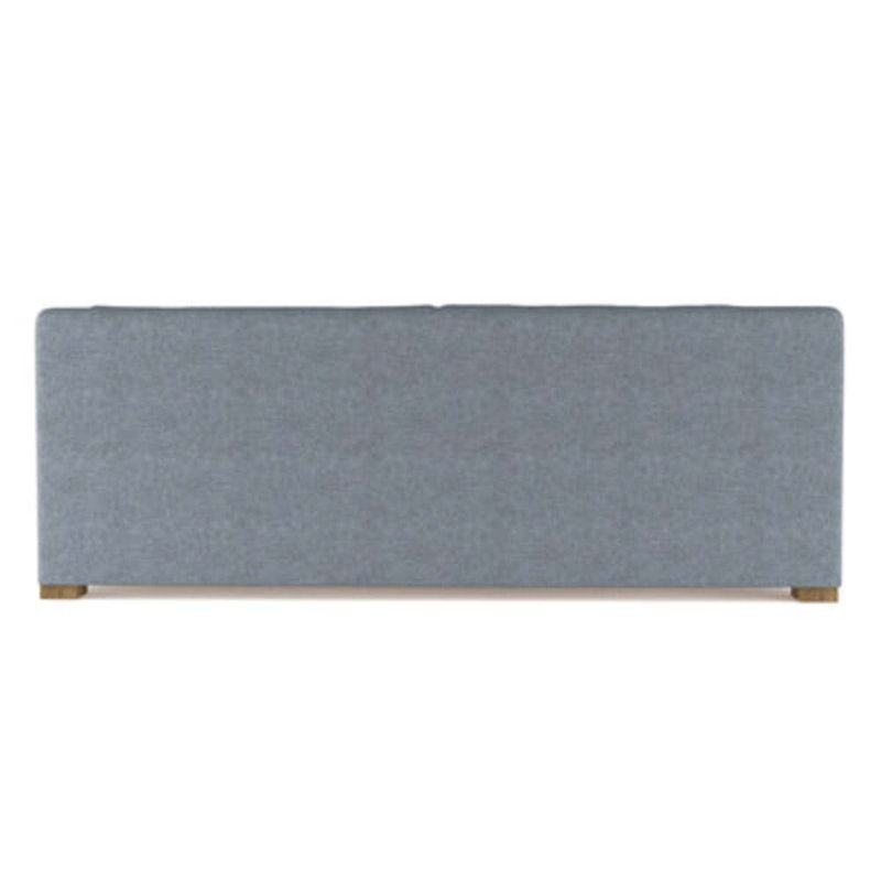 Crosby Slope Arm Sofa, Plush Velvet Alabaster, 32.5" H x 96" W x 38" D, Weathered