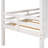 Twin Size Low Loft House Bed With Roof And Two Front Windows , White