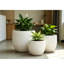 Jardinières rondes multi-tailles, pots de fleurs d'intérieur résistants aux intempéries-131203582