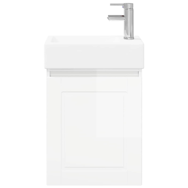 455 mm Bathroom Vanity, High Gloss White