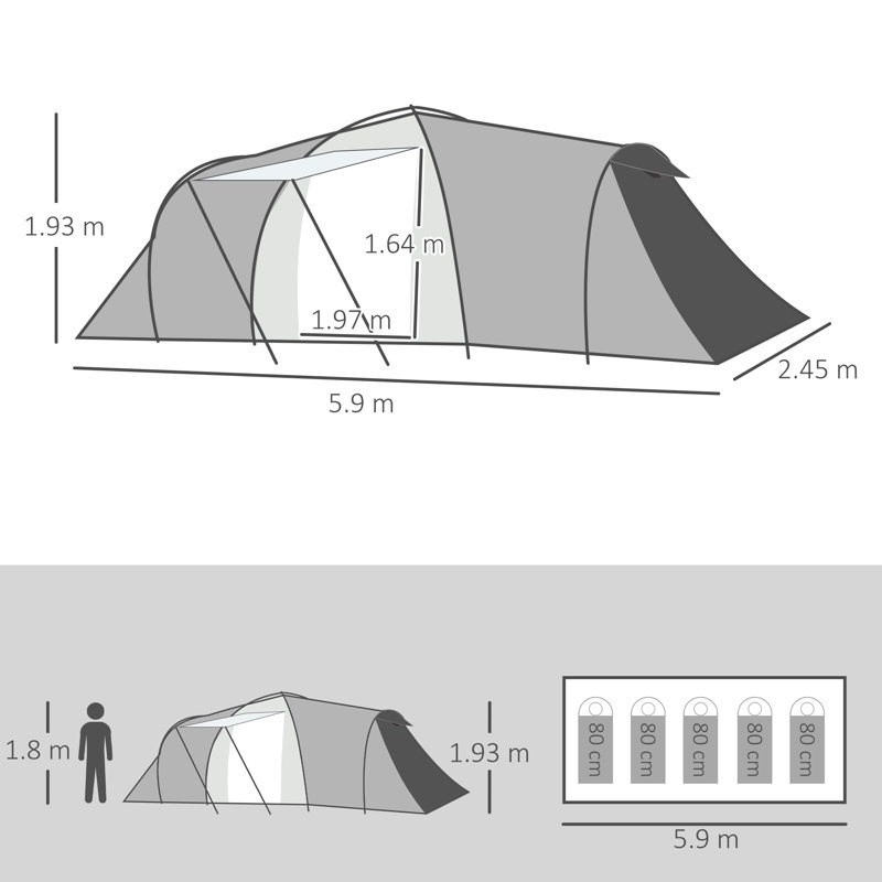 Yair 4 Person,5 Person,6 Person Tent
