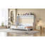 Grand lit mural blanc avec charnières hydrauliques, spacieux et fonctionnel, capacité de poids de 600 lb, rangement pour matelas inclus, convenant aux intérieurs industriels, bureau de levage suggéré de 10 pouces, option pour les chambres,-947885910-947885908