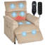 HOMCOM Massage Recliner with Quiet Motor Power Reclining Chair-818434203