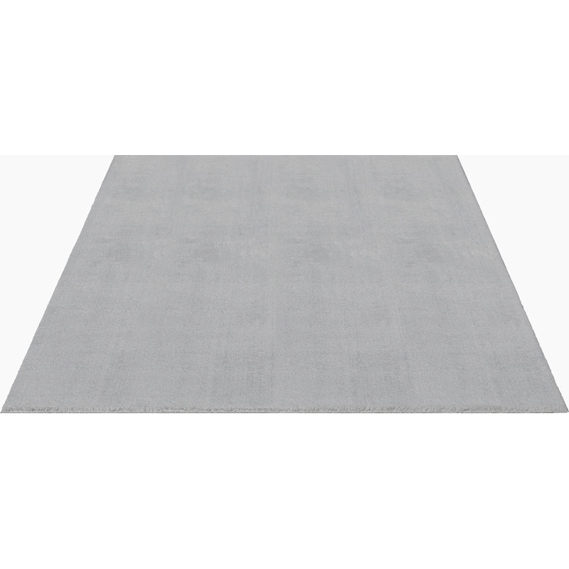 The Carpet Relax - Modern Rug, Fluffy, Short Pile, Non-Slip Underside, Washable up to 30°C, Super-Soft, Fur Look, Grey