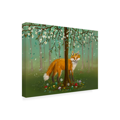 «Harrish Forest Animals Fox» sur toile par Christine Rotolo