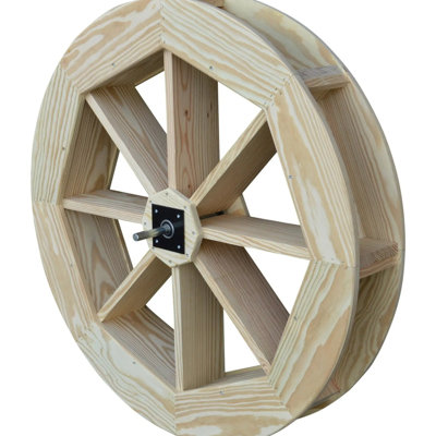  Waterwheel, 36" with 5/8"x13" Shaft, Unfinished