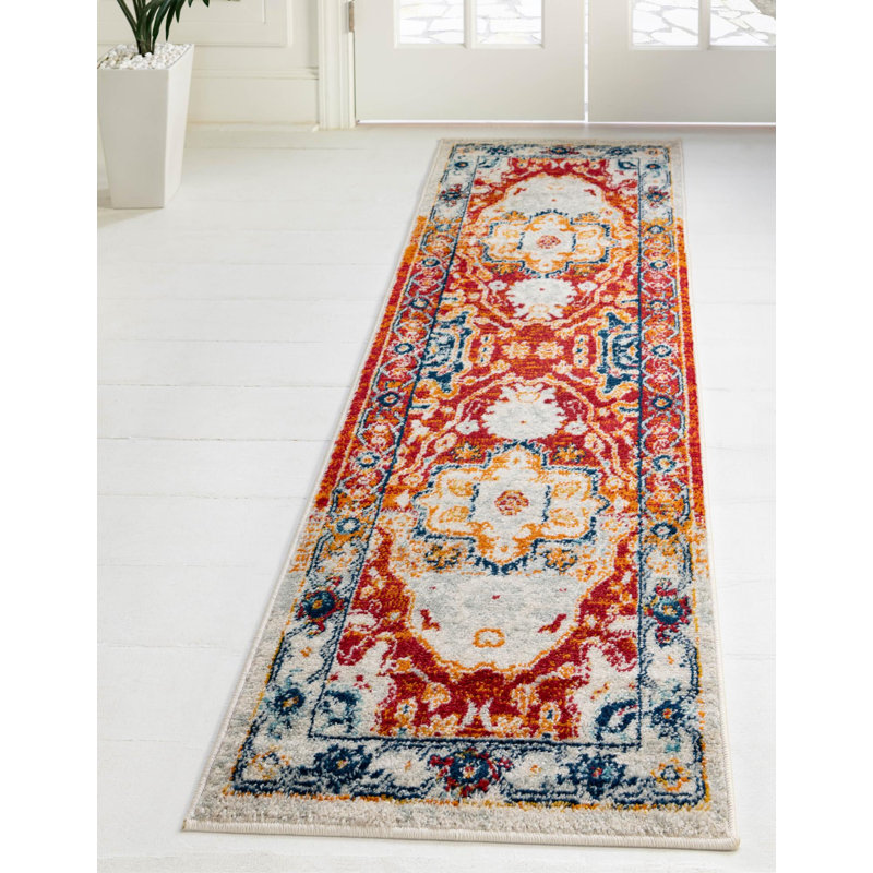 Hagedorn Oriental Area Rug, Runner 2'11" x 13', Red