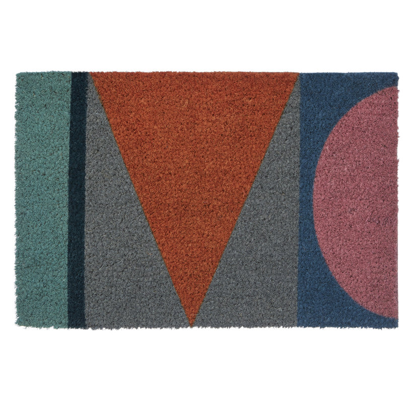 Drumaridly Non-Slip Abstract Doormat