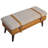 Marisal Boucle X Tan Leather Bench