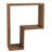 Aitken Hexagon Teak Solid Wood Floating Shelf
