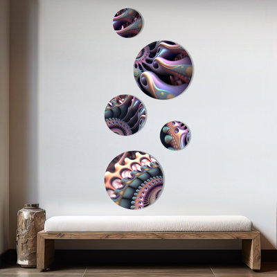 Abstract Wall Decor on Metal