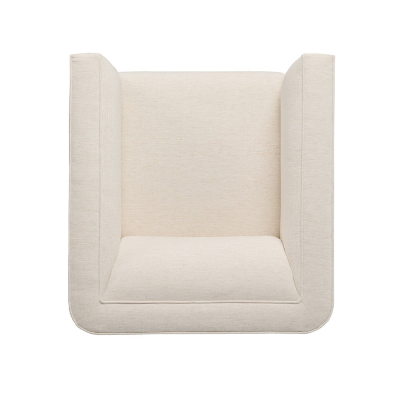 Phillip Swivel Chair-Delta Tweed, Nomad Snow Crypton Performance Weave