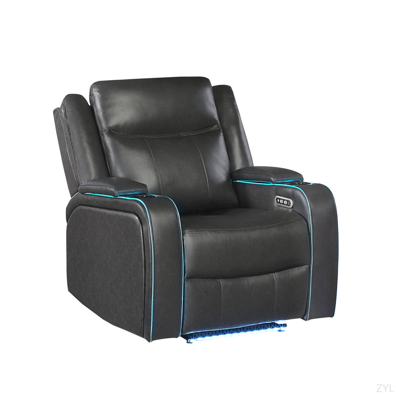 Fauteuil inclinable avec lumière DEL, Black