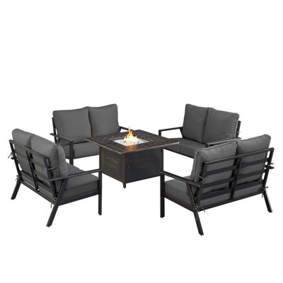 Tetsuya Outdoor 6 - Piece Conversation Set