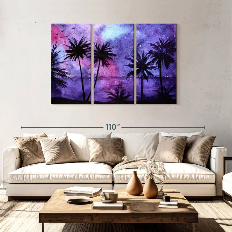 Plage du ciel nocturne Harnek, H 48 po x l 74 po