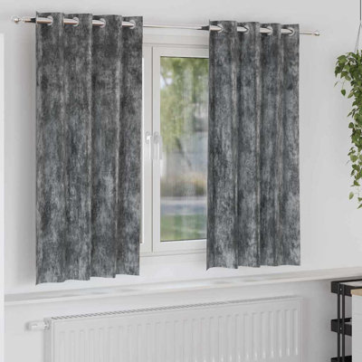 Alithia Velvet Room Darkening Curtain Pair