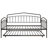 Twin daybed with twin trundle, Black