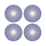 Constellations Point Vegan Leather Round Coasters