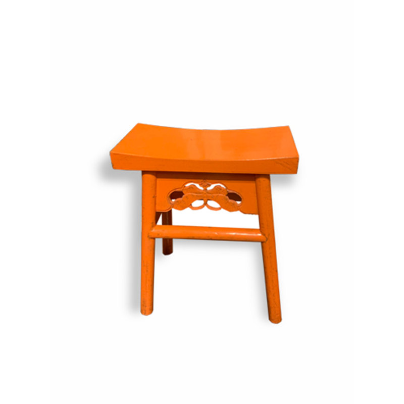 Tabouret papillon de hauteur standard - Orange, 19" H x 16.5" W x 11.5" D, Orange