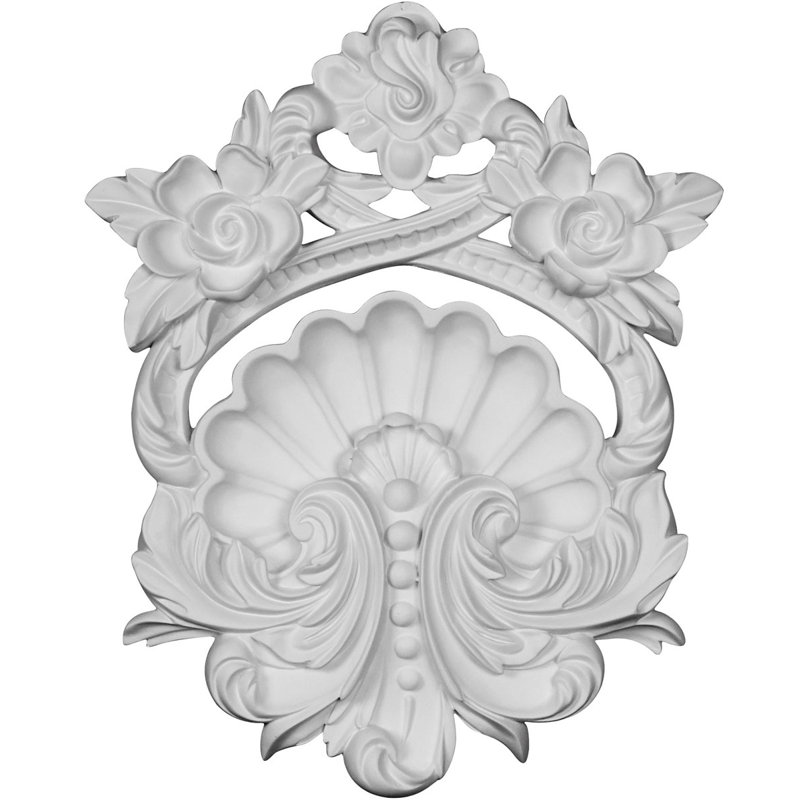Pesaro 9.88'' H x 8'' W x 1.25'' D Urethane Onlay Scroll