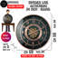 THE GEARS CLOCK Wall Clock with Real Moving Gears SD-LI_ 24 in Round GOTHENBURG