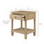 Table de chevet, table de chevet avec 1 tiroir et tablette de rangement ouverte-237736181