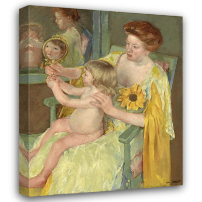«Mother and Child» par Mary Cassatt - Art mural sur toile tendue avec châssis