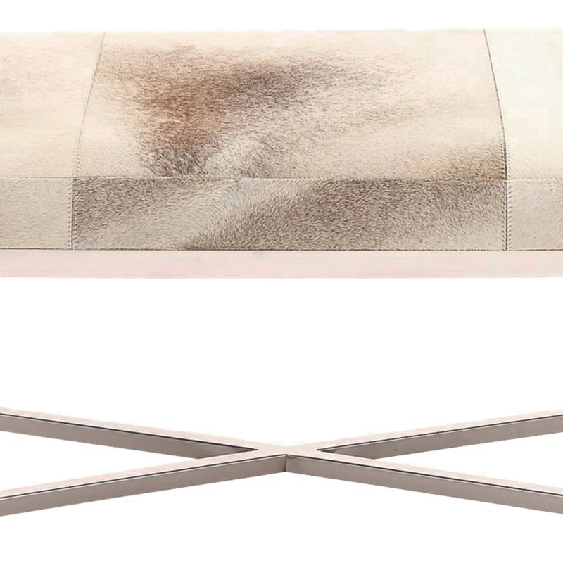Banc en cuir véritable Cayden