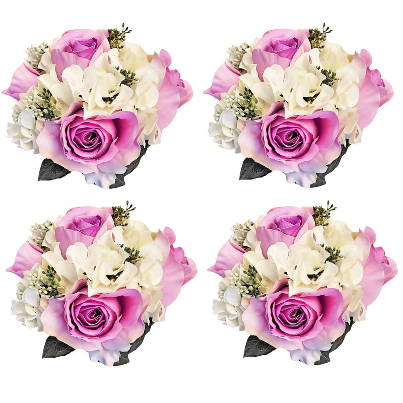 Tiges d'hortensia rose, Mauve