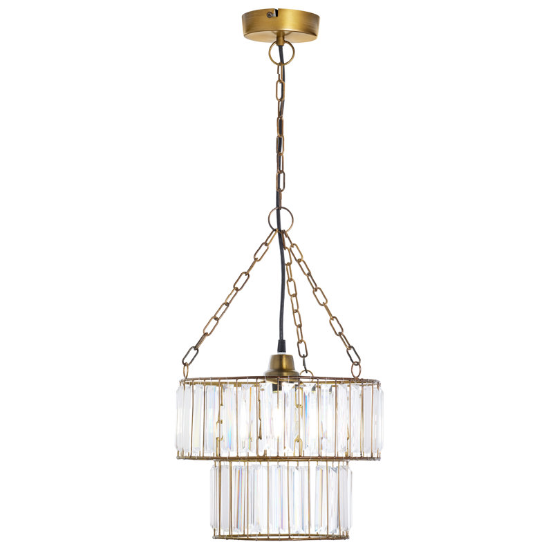 Rauli 12" W 1-Light Dimmable Drum Pendant