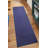 Washable Anti Slip Low Pile Solid NAVY Color Custom Size Runner Rug-1898772147