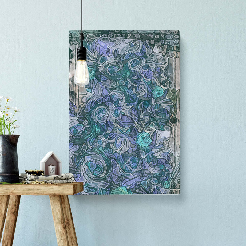 Roses In Abstract - Wrapped Canvas, 60cm H x 40cm W x 3cm D