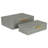 Lusan Rectangular Decorative Box Set - Gray Faux Shagreen-1693151752