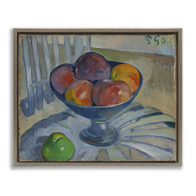 Art mural classique sur toile flottante sur une chaise de jardin par One1000Paintings
