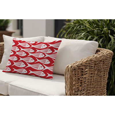 Barnon Outdoor Reversible Throw Pillow