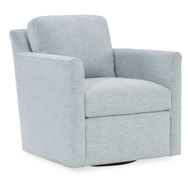 Margaritaville Upholstered Swivel Accent Chair, Polyester bleu, coton