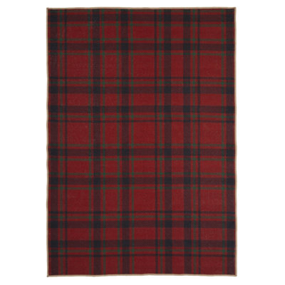 Vintage Look Cotton Flatweave Area Rug